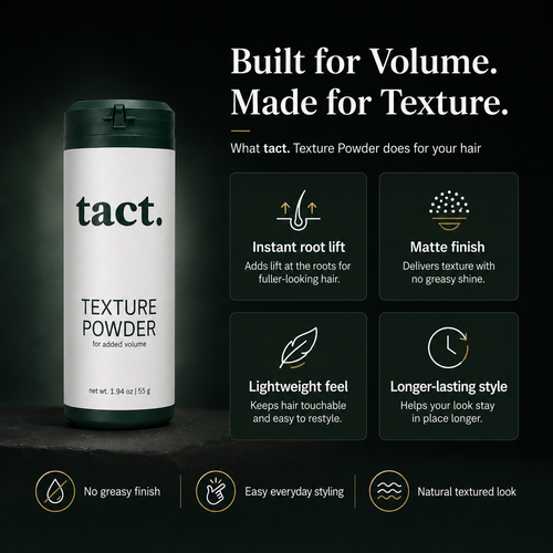 Texture Powder | Instant Volume & Texture | Lightweight Matte Finish | Strong Hold | No Shine Men’s Hair Styling Powder | 1.94 oz